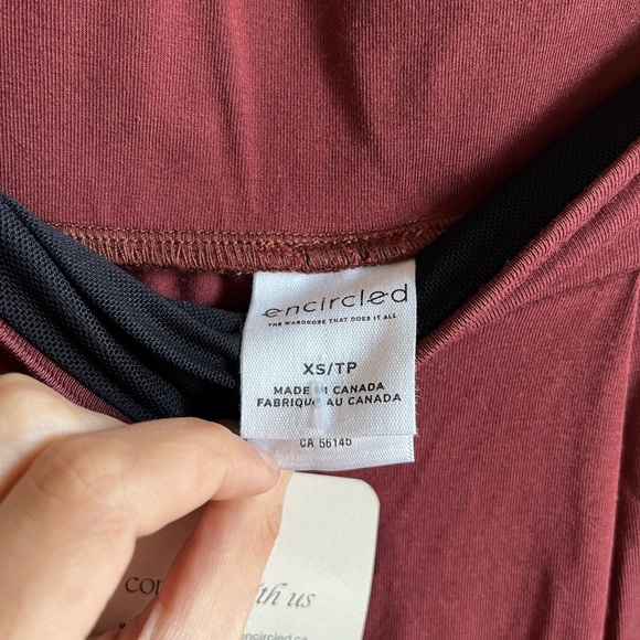 NWT Encircled The Comfy Wide Leg Pant in Redwood XS - Picture 9 of 11